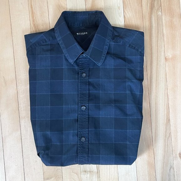 Tiger of Sweden Blue Checked Shirt Size XS - Picture 1 of 6